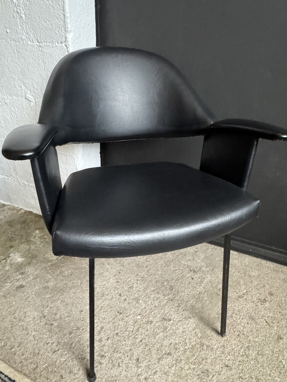 Image 1 of Black armchair from the 1950s