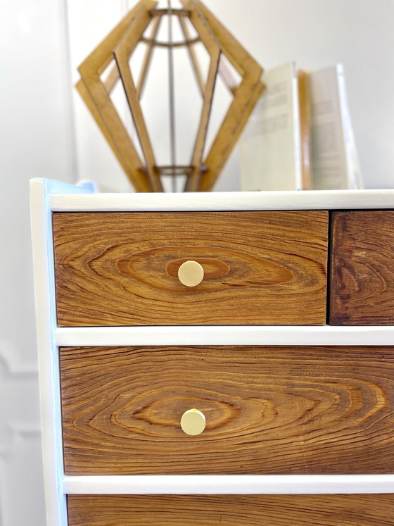 Image 1 of Cassettiera vintage in legno – stile scandinavo – in ottime condizioni
