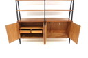 Bibliothèque Scandinave "Double" en Teck, Suède, 1950