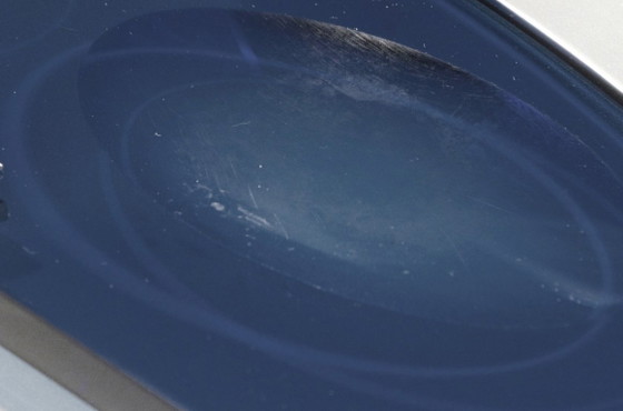 Seifenablage in Kobaltblau, 32 cm breit x 12 cm tief, Fontana Arte zugeschrieben, 1970 – Wanddekoration, Glass (photo 4 of 5)