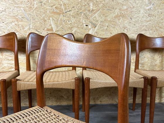 Image 1 of 6x Sedie da pranzo in teak anni '60/'70 di Niels O. Möller per J.L. Møllers anni '60