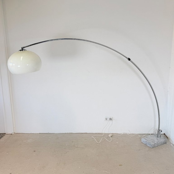 Space Age Arc Lamp – 70s – Sölken Leuchten / Reggiani Style – Floor lights, Chrome (photo 6 of 11)