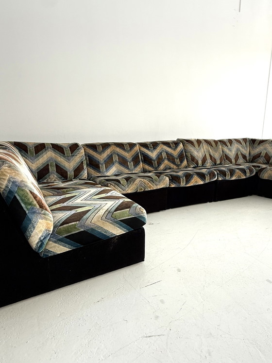 Vintage XL 9-piece modular sofa, Laauser ‘80 – Wood, Metal (photo 7 of 15)