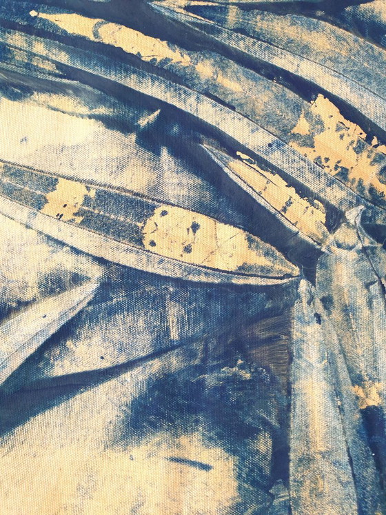 Jürgen Angeler - Blue Golden Seahorse – Paintings & Drawings, Canvas (photo 3 of 30)