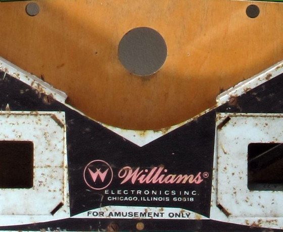 Image 1 of 70s pinball “Williams” arcade game art – cool vintage design art
