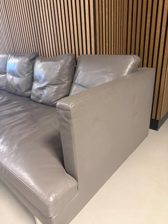 Conjunto de Sofás Ligne Roset – Cuero, Cromo (photo 3 of 5)