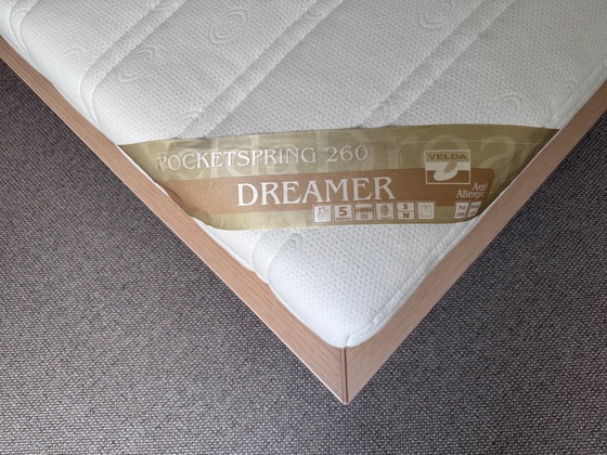 Image 1 of Letto matrimoniale Poliform Ando in rovere chiaro, 160x200 cm