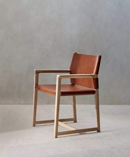 Stoel 03 van Vincent Van Duysen voor Zara Home – fauteuils, Leather, Wood
