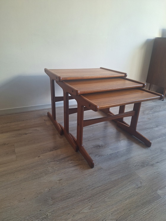 Image 1 of Vintage Teak Mimiset / Nesting Tables - Kai Kristiansen