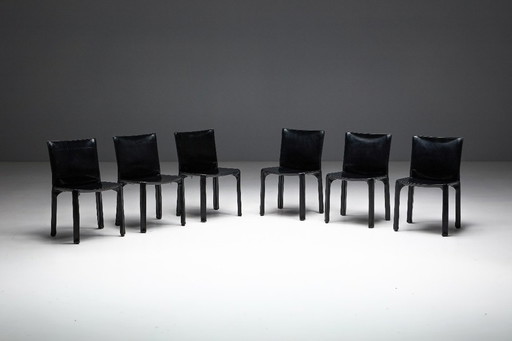 CAB 412 Chairs by Mario Bellini for Cassina, Italy, 1970s