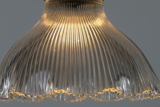 Image 1 of Vintage French Holophane Pendant Lamp Glass