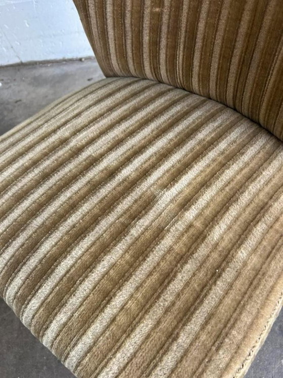 Image 1 of Fauteuil cocktail vintage doré / fauteuil une place
