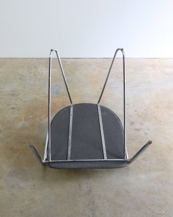 Image 1 of 2 chaises Effezeta italiennes vintage à structure tubulaire