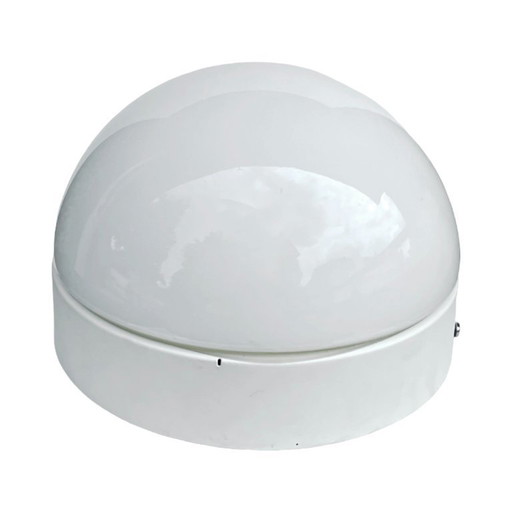 White glass ceiling lamp type T1203 ÖSTANÅ, Ikea, Sweden, 1990s.