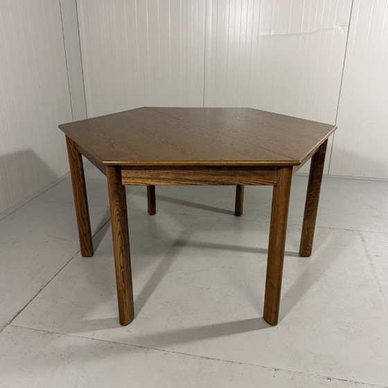 Image 1 of Extendable hexagonal dining table 1970s