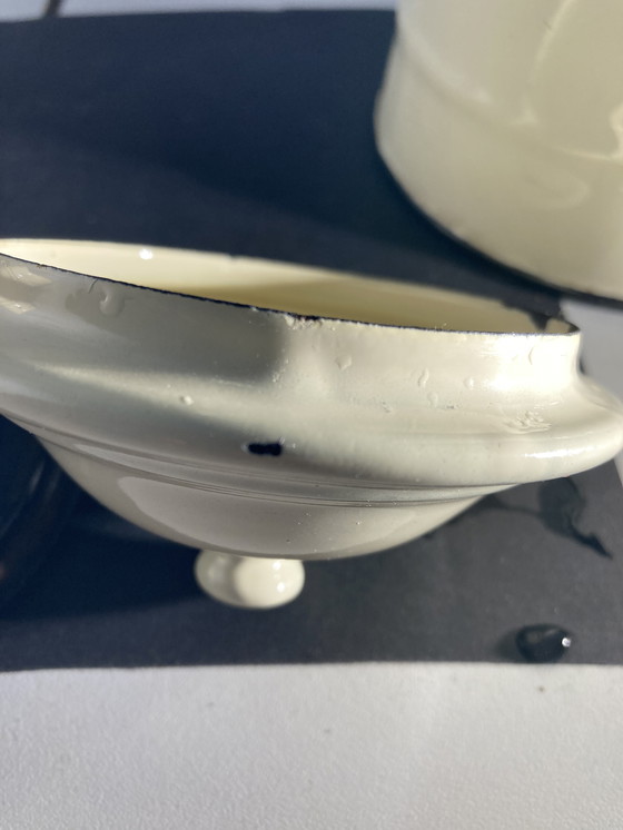 Image 1 of Vintage emaille koffiepot uit de jaren 70