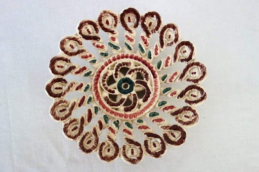 Woven ceramic bowl, Vallauris, France