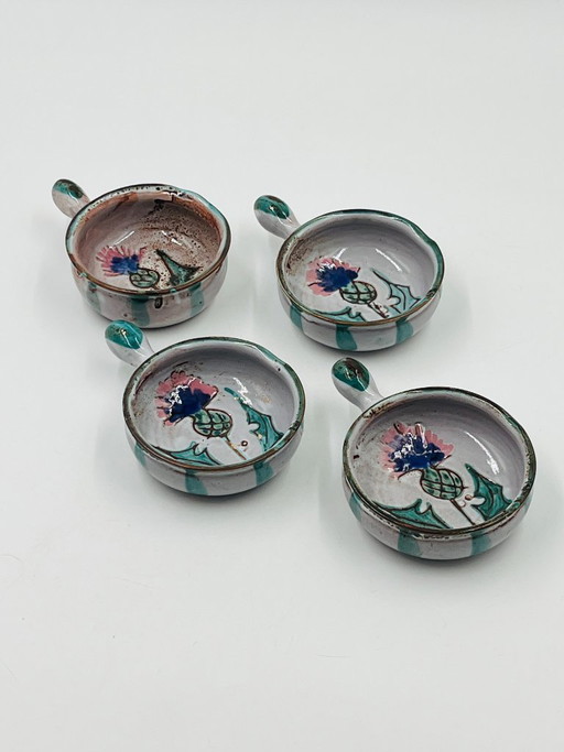 Set of 4 Vallauris Chardon Ramekins by Étienne Daniel