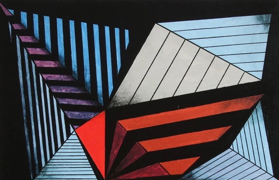 Image 1 of Eduard Diem: "Komposition (2), 2020". Giclée, On Hahnemühle Velvet. Hand-signed and Engraved. Special