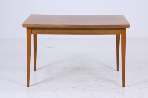 Vintage kitchen table from the 60s | Mid - Century dining table table retro 70s wood extendable #05-13