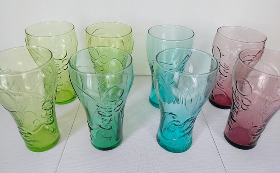Vintage Coca-Cola McDonald's Glass Set (8 Pieces) – Luminarc – Coca Cola - Mc Donalds - Luminarc (photo 7 of 11)