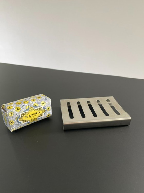 Image 1 of Elegante, rechteckige Seifenschale aus Edelstahl