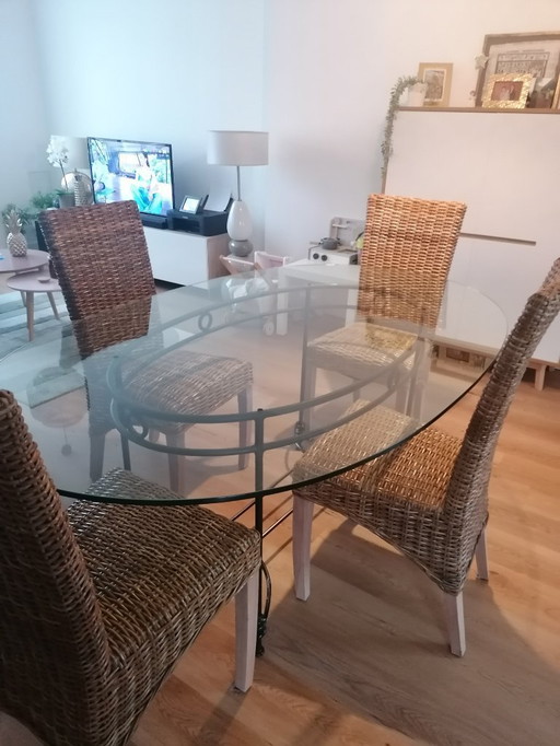 Oval dining table La Roche Bobois