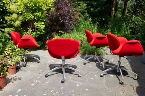 Image 1 of 4x Little Tulip Artifort – bureau/vergader draaistoelen