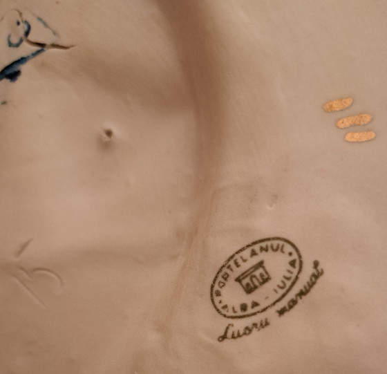 Image 1 of BEAUTY. Elegant Vintage Porcelain Lamp • Luxor Romania • Rococo • Rare Porcelain Shade