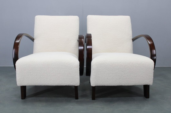 Image 1 of Paar Art-Deco-Sessel von Jindřich Halabala