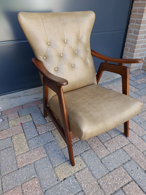 Louis Van Teefelen Webe Poltrona vintage Wingback Lounge Fauteuil – Louis van Teeffelen, Skai