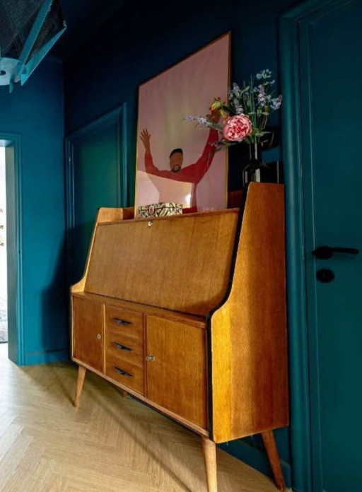 Vintage Secretaire Highboard Cupboard