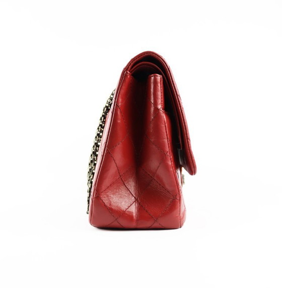 Image 1 of Chanel 2.55 Reissue Jumbo Red Aged Calfskin