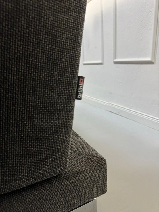 Image 1 of Brühl Moule hoekbank stof designbank grijs slaapbank