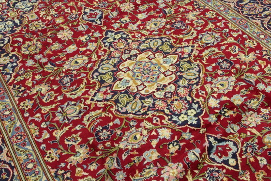 Image 1 of Original Perserteppich Keschan,Kashan Rot 348 x 240 cm Top Zustand Klassik Alt