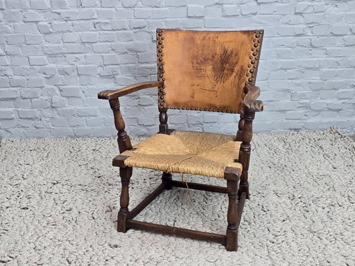 Rara poltrona Theo Ruth di design di metà secolo, modello F297 per Artifort, Paesi Bassi, anni '40