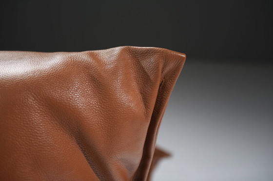 Image 1 of Stunning YOKO Sofa in original cognac leather by Michel Ducaroy for Ligne Roset