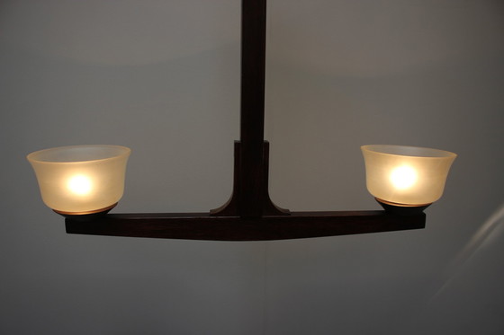 Image 1 of Mid-Century Wooden Chandelier, 1930s