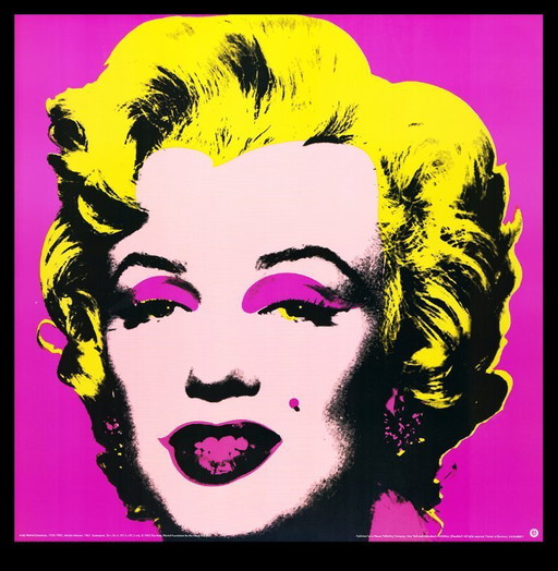 Warhol, Andy - Marilyn Monroe - rose - Lithographie offset couleur