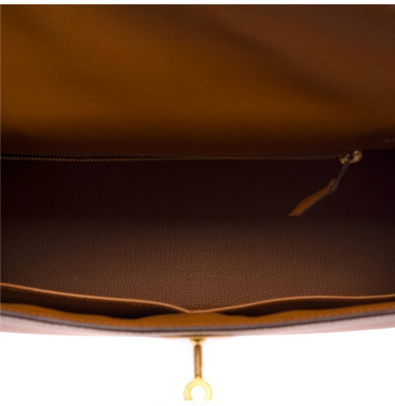 Image 1 of Sac Hermes Kelly 28 en Cuir Doré - 103452