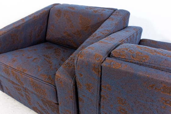 Image 1 of Poltrone geometriche vintage di Zfm, Polonia, anni '70, set da 2