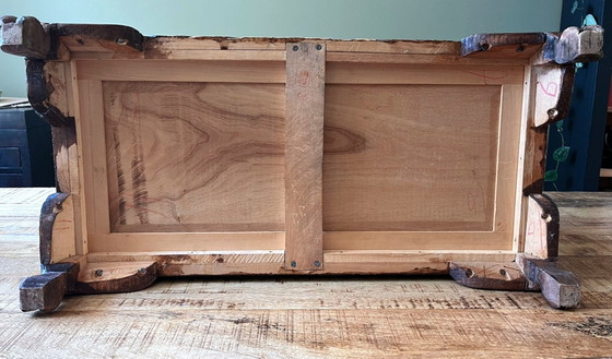 Image 1 of Antique Chinese camphor chest with rich wood carving