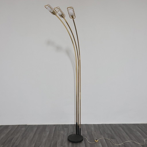 Romeo Rega Attr. Lampada Pavimento Hollywood Regency 1970’s Design Modernariato