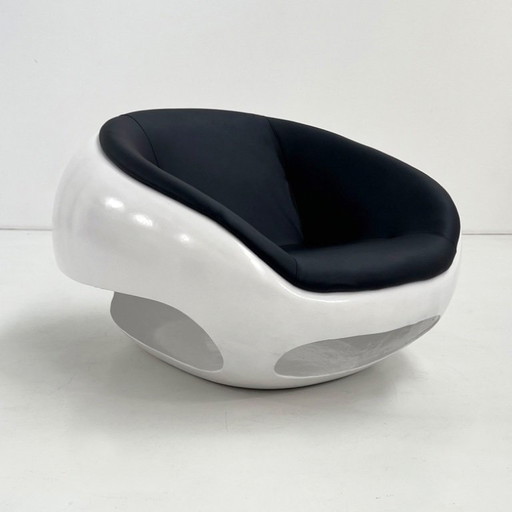 Eivormige loungestoel/pod van glasvezel van Mario Sabot, jaren 60.