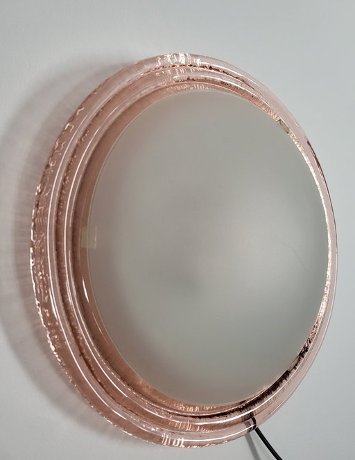 Vintage roze plafondlamp