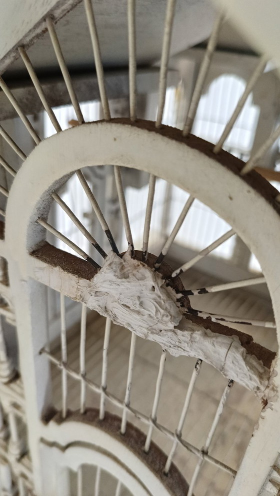 Image 1 of Jaula de pájaros victoriana francesa de mediados de siglo