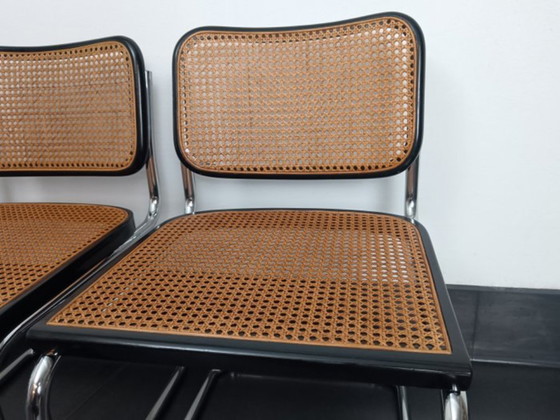 Image 1 of Set di quattro sedie B32 di Gavina della fine degli anni '60