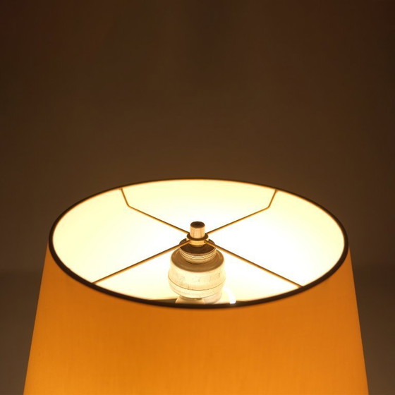 Image 1 of 1x Scandinavische Chroom Met Teak Vloerlamp 1960s