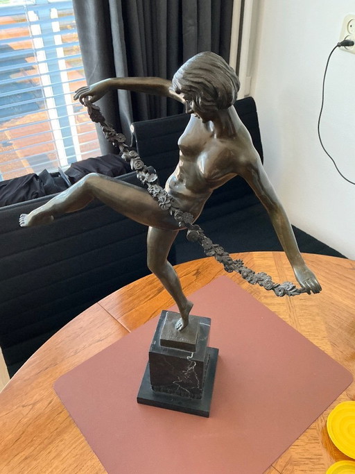Magnifique statue en bronze - nu féminin