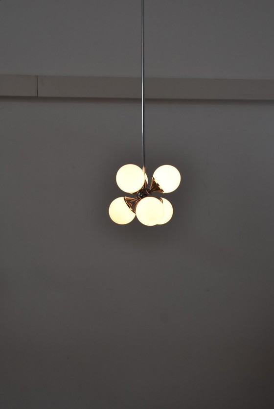 Image 1 of Sputnik vintage opal glass lamp